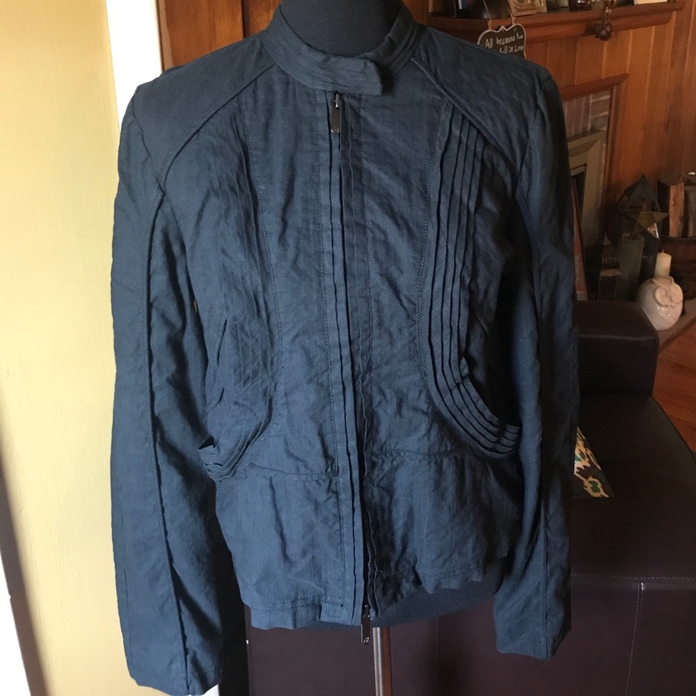 AX Armani Exchange black moto jacket size XL